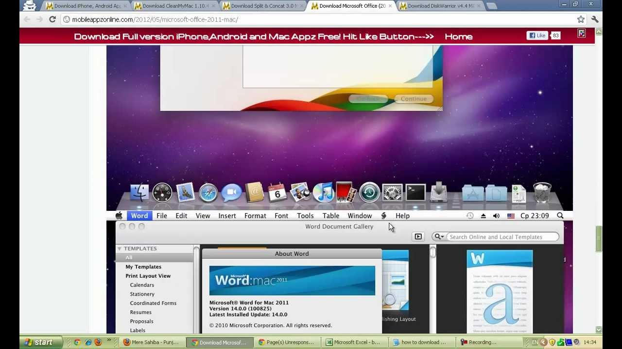 installer microsoft office 2011 for mac os x